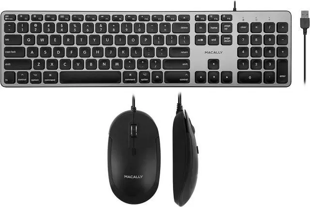 Main image of Macally Backlit Keyboard and Mouse Combo, Enhance Your Workflow