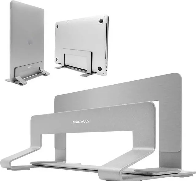 Alt view image 6 of 7 - Macally USB C Wired Mouse and an Adjustable Vertical Laptop Stand, Bring Elegance to Your Workspace