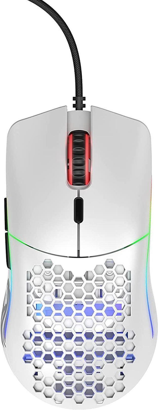 Glorious Gaming Mouse - Model O Matte White 67 g Superlight Honeycomb USB Gaming  Mouse 