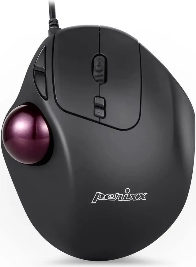 Main image of Perixx Perimice-517 Wired Trackball USB Mouse, 7 Button Design, Build-in 1.34 Inch Trackball with Pointing Feature