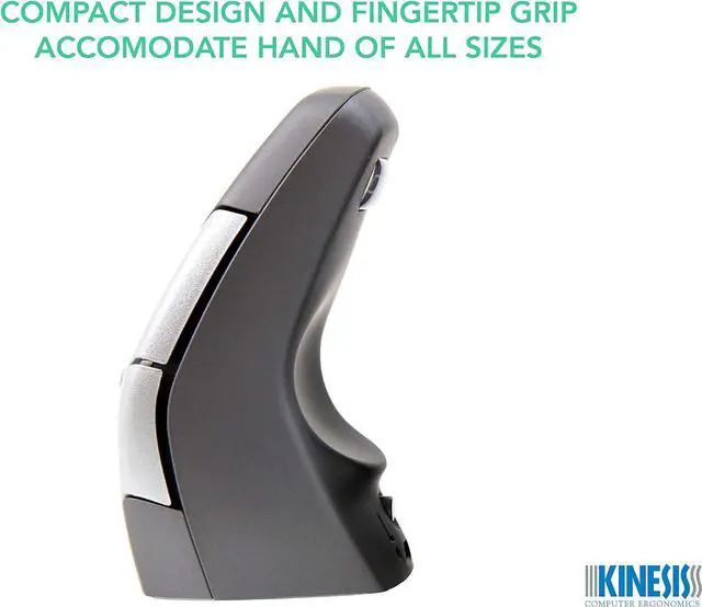 Alt view image 6 of 7 - KINESIS DXT2 Ergonomic Vertical Mouse (RF Wireless)