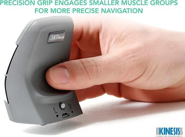 Alt view image 4 of 7 - KINESIS DXT2 Ergonomic Vertical Mouse (RF Wireless)