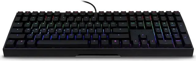 Alt view image 2 of 7 - Cherry MX Board 3.0 S Wired Gamer Mechanical Keyboard with Aluminum Housing - MX Brown Switches (Slight Clicky) for Gaming and Office - Customizable RGB Backlighting - Full Size - Black