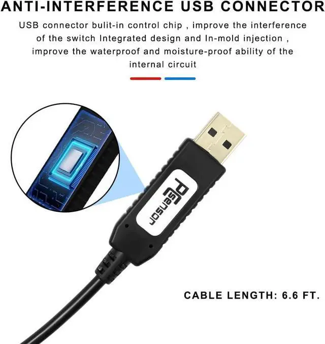 Alt view image 6 of 7 - Foot Pedal PC USB Triple Foot Switch Programmable Computer Keyboard Shortcut Key Customized Combination Key One Key Move for Video Game Office Equiment Control HID (Mechanical Switch)