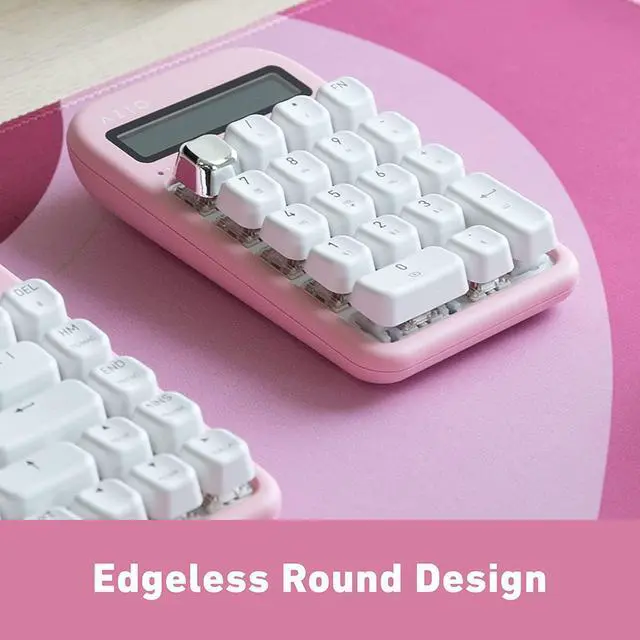 Alt view image 8 of 13 - AZIO IN408 IZO Number Pad Red Switches in Pink Blossom