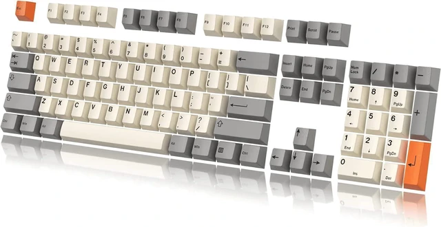 Main image of HK Gaming Custom Keycaps | Dye Sublimation PBT Keycap Set for Mechanical Keyboard | 139 Keys | Cherry Profile | ANSI US-Layout | Compatible with Cherry MX, Gateron, Kailh, Outemu | Beta
