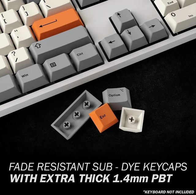 Alt view image 2 of 7 - HK Gaming Custom Keycaps | Dye Sublimation PBT Keycap Set for Mechanical Keyboard | 139 Keys | Cherry Profile | ANSI US-Layout | Compatible with Cherry MX, Gateron, Kailh, Outemu | Beta