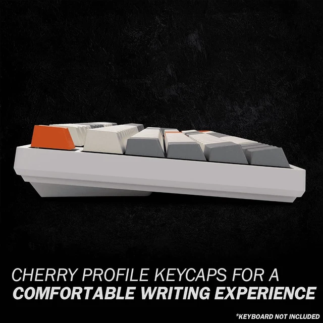 Alt view image 3 of 7 - HK Gaming Custom Keycaps | Dye Sublimation PBT Keycap Set for Mechanical Keyboard | 139 Keys | Cherry Profile | ANSI US-Layout | Compatible with Cherry MX, Gateron, Kailh, Outemu | Beta