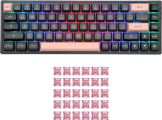 EPOMAKER AKKO 3068B Plus Black Pink Gming Keyboard (AKKO CS Jelly