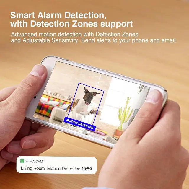 Alt view image 4 of 6 - 4K Ultra HD WiFi Hidden Camera for Home Security Indoor, Wireless Small Cameras Cams Nanny Cam, Phone App, Motion Detection Alarm, SD Card, NO Audio, MW11