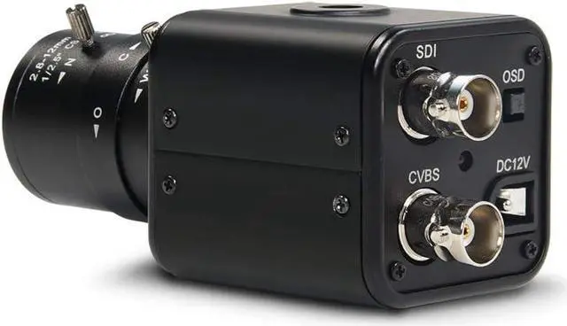 Alt view image 4 of 5 - MOKOSE Mini SDI Camera, HD-SDI 2 MP 1080P HD Digital CCTV Security Camera, 1/2.8 High Sensitivity Sensor CMOS with 2.8-12mm Manual Varifocal HD Lens