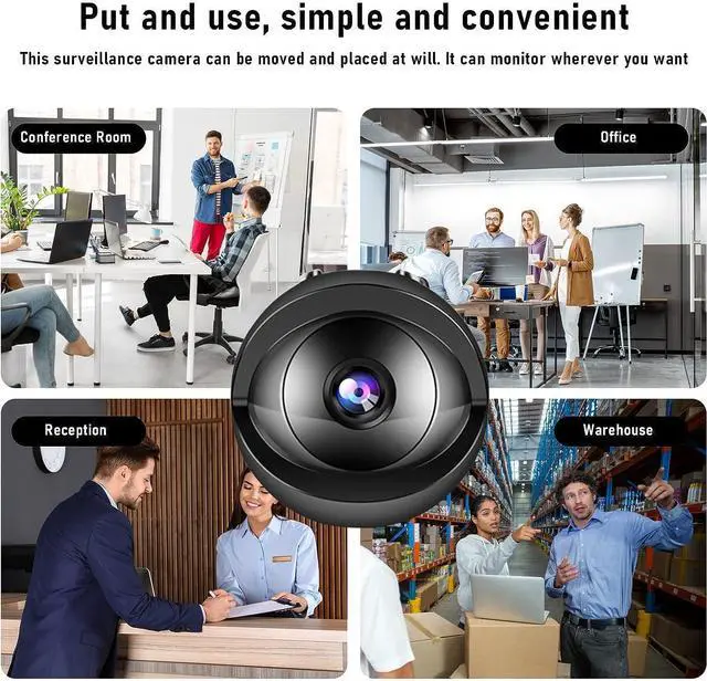 Alt view image 7 of 7 - Fufafayo Mini WiFi Cameras,Wireless Cameras 2.4g WiFi,Built in Battery,Hd 1080p Home Security Cameras,Smart Cameras with Night Vision, Mini Camera Spy, Mini WiFi Camera,Spy Cameras
