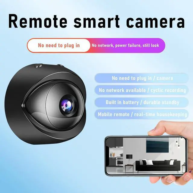 Alt view image 3 of 7 - Fufafayo Mini WiFi Cameras,Wireless Cameras 2.4g WiFi,Built in Battery,Hd 1080p Home Security Cameras,Smart Cameras with Night Vision, Mini Camera Spy, Mini WiFi Camera,Spy Cameras