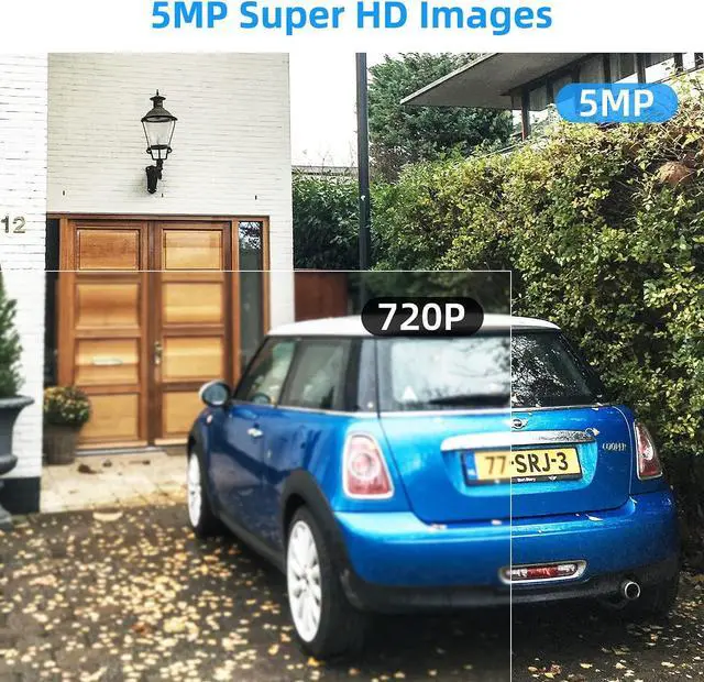 Alt view image 5 of 6 - Gadpiparty Home Security Camera System 4pcs 3MP HD POE IP Cameras Outdoor, 8CH 3MP POE NVR Kit with 1TB HDD, Wired CCTV Camera System Wired Only, Night Vision 24/7 Recording