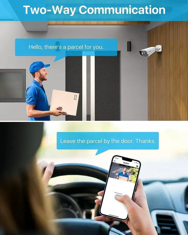 Alt view image 5 of 7 - Gadpiparty ZOSI 16CH 4K Spotlight PoE Security Camera System with 4TB HDD,8pcs 4K Indoor Outdoor Dome Bullet Cameras,Person Vehicle Detection,2 Way Audio and Siren,Night Vision,16Channel 8MP NVR for