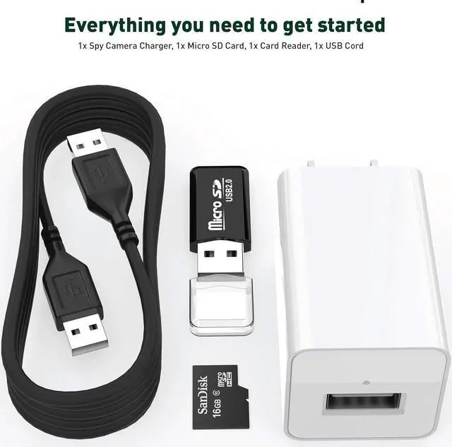 Alt view image 7 of 7 - Spy Camera Charger  1080p HD USB Camera  Easy to Install  Spy Camera Wireless Hidden  Sensitive Motion Detector  Secret Design  No WiFi Nanny Camera  Loop Recording and 24/7 Recording