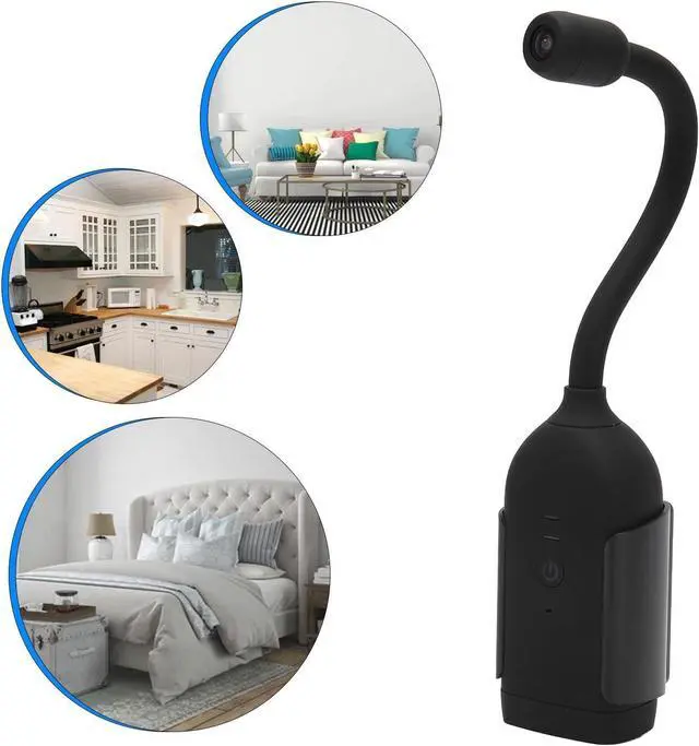 Alt view image 6 of 7 - Mini WiFi Camera Hidden Camera, 1080P HD 360° Panoramic Two Way Security Camera, Remote Viewing, Live Alarm Push, Night Vision