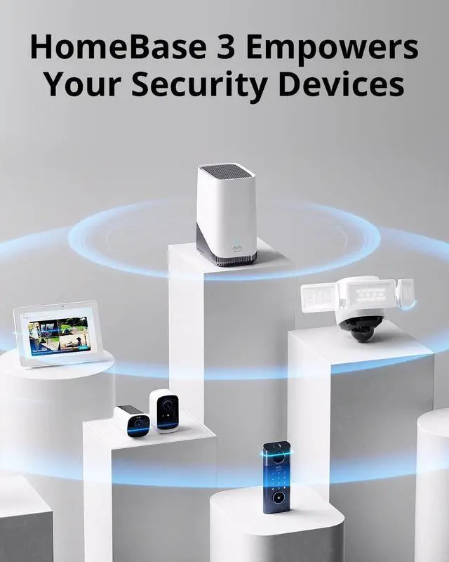Alt view image 7 of 7 - eufy Security SoloCam S340 2-Cam Pack with HomeBase S380 (HomeBase 3), Solar Security Camera, Wireless Outdoor Camera, 360° Pan & Tilt Surveillance, No Monthly Fee, HomeBase S380 Compatible
