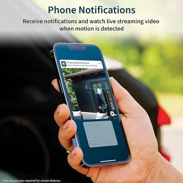 Alt view image 3 of 7 - Essential Wireless Security Camera, 2nd Generation - Outdoor & Indoor Wireless Camera with Integrated Spotlight, Color Night Vision, Motion Sensor & DIY Setup - White, 1 Pack, VMC3050