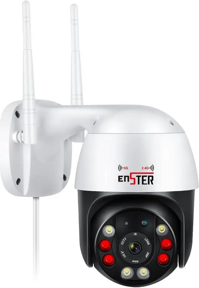 Main image of ENSTER 2.4G/5G Security Camera Outdoor, 5Ghz WiFi Camera, PTZ IP Surveillance Camera for Home Security, Human Detection, Auto Tracking, Color Night Vision, 2-Way Audio, IP66 Waterproof