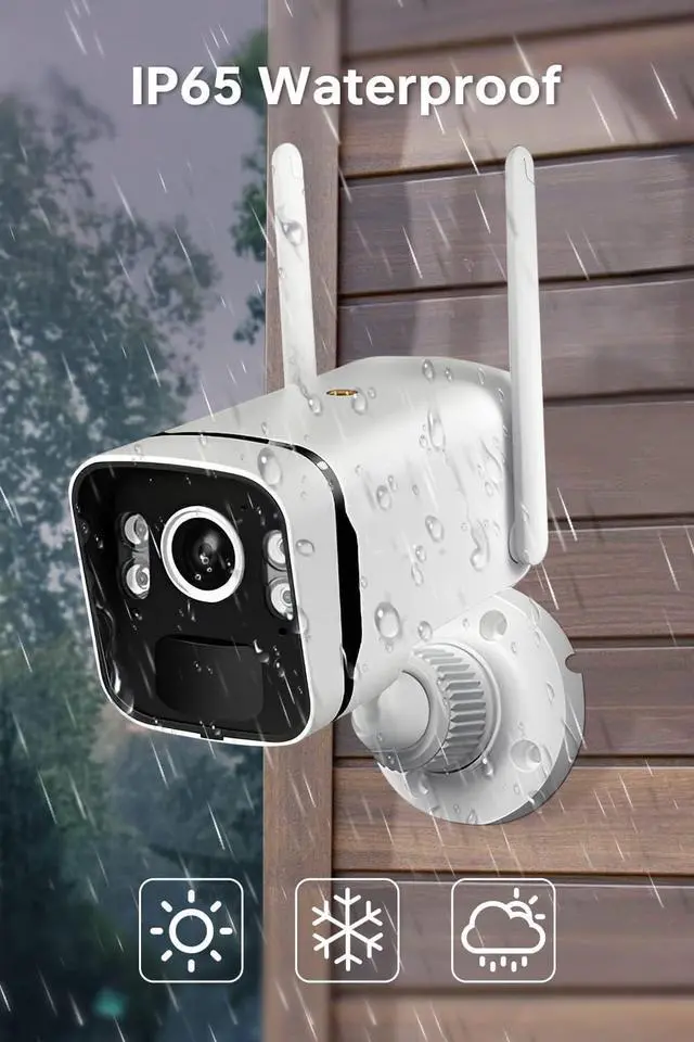 Alt view image 2 of 7 - Gadpiparty 2K Solar Security Cameras Wireless Outdoor WiFi with 10" Monitor, 10CH 4MP Wire-Free Camera System, 8PC Battery Powered Security Cameras for Home Security, Waterproof, Floodlight, 64G Stor