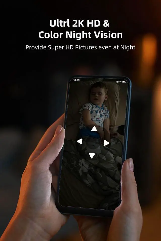 Alt view image 4 of 7 - Gadpiparty PTZ Security Cameras Wireless Outdoor Solar Powered, Pan Tilt 360 View 10 CH Ultra 2K Home Security Camera System with 10 Cameras Human Detection Two Way Audio Color Night Vision 64G Stora