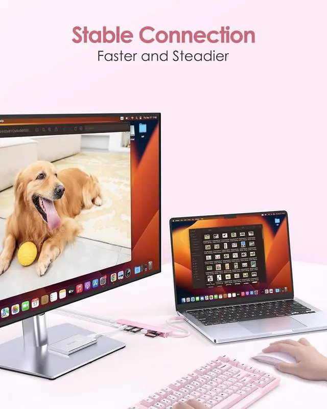 Alt view image 7 of 7 - LENTION 8 in 1 USB C Hub Multiport Adapter with 4K@60Hz HDMI, Type C Data Sync, 100W PD Charging, SD/Micro SD Card Reader, 3 USB 3.0, for 2023-2016 MacBook Pro, New Mac Air, More, (CE18s, Space Gray)