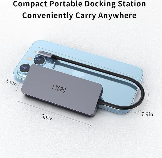 Alt view image 2 of 7 - Mini USB C Hub, Travel USB C Laptop Docking Station, 7 in 1 USB C Dock with HDMI 4K, 2 USB 3.0, 100W PD, USB-C 3.0, SD/TF Reader, USB C Multiport Compatible for MacBook/Dell/HP and Other USB C Devices