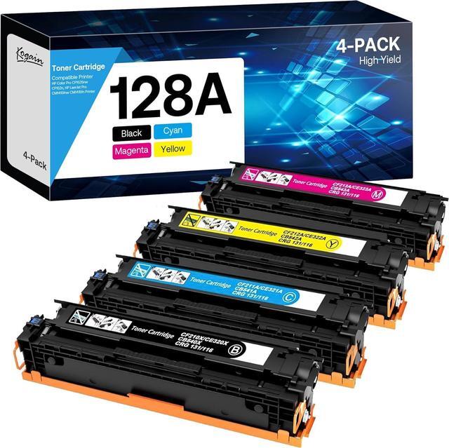 Main image of Ennovor 128A Toner Cartridges High Yield Compatible for HP 128A CE320A CE321A CE322A CE323A Work with HP Laserjet Pro CM1415fn CM1415fnw CP1525n CP1525nw Printer (Black Cyan Yellow Magenta, 4 Pack)