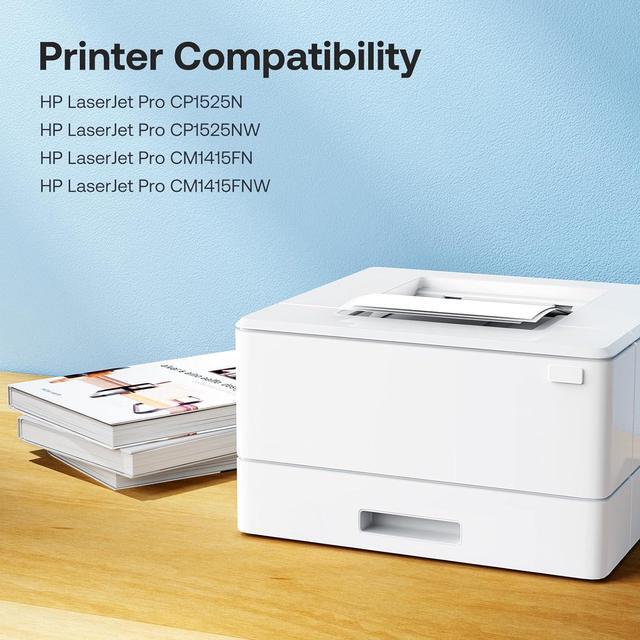 Alt view image 2 of 6 - Ennovor 128A Toner Cartridges High Yield Compatible for HP 128A CE320A CE321A CE322A CE323A Work with HP Laserjet Pro CM1415fn CM1415fnw CP1525n CP1525nw Printer (Black Cyan Yellow Magenta, 4 Pack)