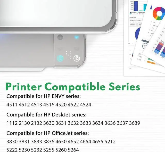 Alt view image 2 of 7 - 63XL Ink Cartridge Combo Pack (3 Pack, 2Black/1Tricolor) Compatible Ink Cartridges Replacement for HP 63 63XL Ink Cartridges for Envy 4520 4512 4655 Officejet 3830 4650 Deskjet 3630 1110 Printer