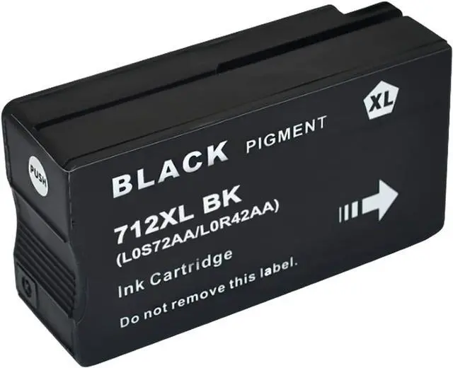 Alt view image 3 of 7 - 712 Ink Remanufactured 712XL Ink Cartridges Replacement for DesignJet T650 T630 T230 T210 Studio Plotter Printers.4 Pack Black Cyan Magenta Yellow Ink Cartridges