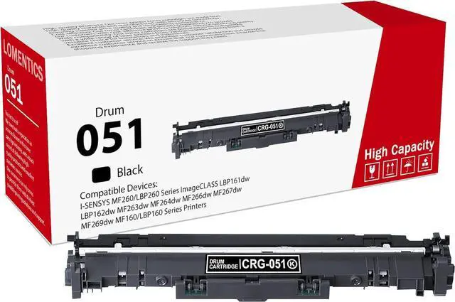 Main image of 1-Pack 051 Drum Unit (No Toner Cartridge) : Cartridge 051 Black (2170C001) Replacement for 051 ImageCLASS LBP161dw MF263dw MF264dw MF266dw Printer