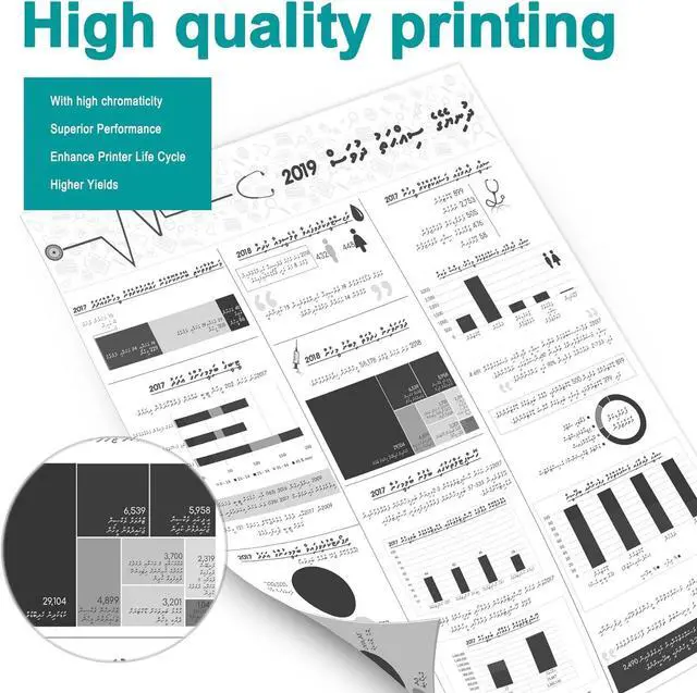 Alt view image 4 of 6 - 1-Pack 051 Drum Unit (No Toner Cartridge) : Cartridge 051 Black (2170C001) Replacement for 051 ImageCLASS LBP161dw MF263dw MF264dw MF266dw Printer