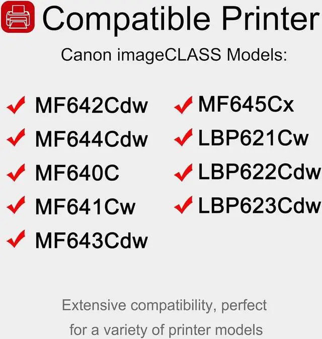 Alt view image 2 of 6 - Ennovor 2 Pack 054 3022C001 Magenta Toner Cartridge: Compatible CRG-054 Replacement for Canon imageCLASS MF642Cdw MF644Cdw MF640C MF641Cw MF643Cdw MF645Cx LBP621Cw LBP622Cdw LBP623Cdw Printer