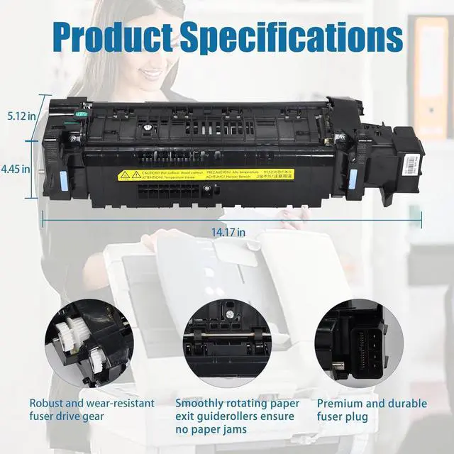 Alt view image 3 of 7 - RM2-1256 Fuser Maintenance Kit for HP Laser Printer M607, M608, M609, M631, M632, M633 - Replacement Fusing Assembly for L0H24A (L0H24-67901)(110/120V 220,000 Yield)