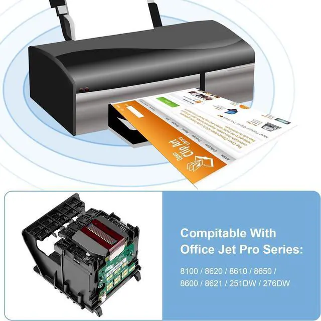 Alt view image 4 of 5 - Hp 950/951 Printhead OfficeJet Pro 8100 8600 8610 8620 8630 8625 8635 8640 Printer