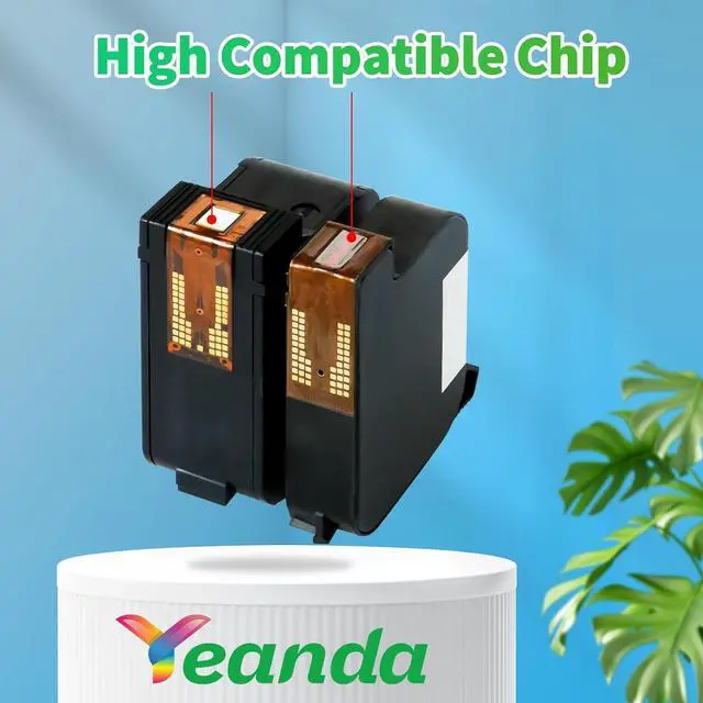 Alt view image 2 of 7 - 45 78 Ink Cartridge Combo Pack Replacement for HP Ink 45 Black 78 Color Cartridge High-Yield 51645A C6578AN C6578DN for HP Deskjet 842C 932C 960C 970C 990C Color Copier 180 Printer Ink(2 Pack)