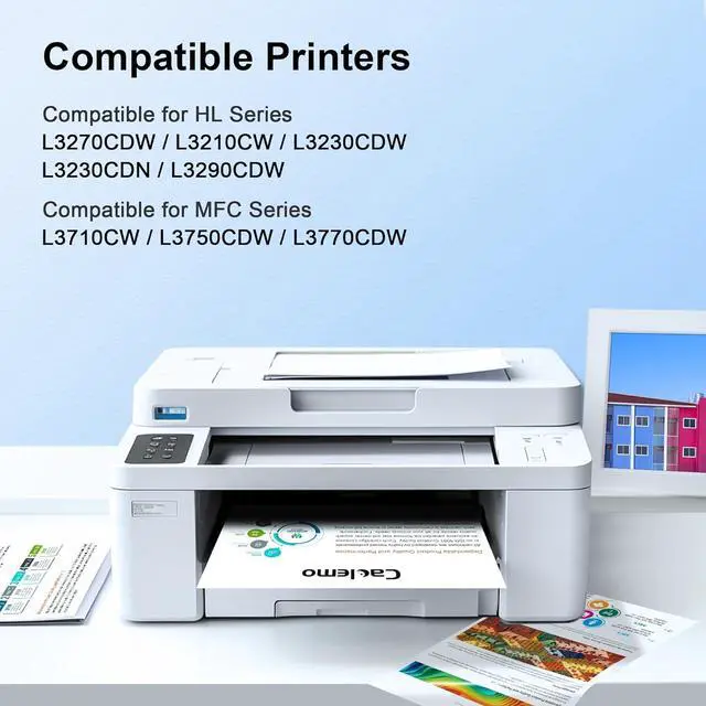 Alt view image 2 of 6 - Ennovor TN227 TN223 TN-227BK/C/M/Y High Yield Compatible Toner Cartridge Replacement for Brother TN227 TN223 TN 227 Compatible with MFC-L3770CDW MFC-L3750CDW MFC-L3710CDW HL-L3270CDW Printer, 5 Pack