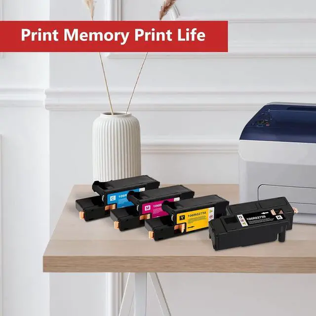 Alt view image 5 of 6 - Ennovor WorkCentre 6027 High-Yield Toner Cartridge Set (4 Pack, 1BK/1C/1M/1Y)- EAXIU 106R02759 106R02756 106R02757 106R02758 Toner Replacement for Xerox Phaser 6020 6022 WorkCentre 6025 6027 Printer
