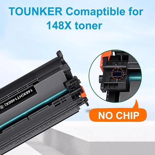 Alt view image 3 of 7 - Ennovor Tounker 148X Toner Cartridges Compatible for HP 148A 148X Black High Yield Toner Cartridge W1480X Replacement fot HP Laserjet Pro 4001dw 4001dn 4001n MFP 4101fdw 4101fdn Series Printers