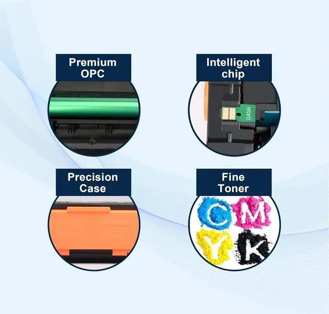 Alt view image 4 of 7 - 116A Toner Cartridge Set Replacement for HP Color Laserjet Pro 150A 150nw 178nw 178nwg 179fnw 179fwg Printer Toner (Black,Cyan, Magenta, Yellow 4 Pack)