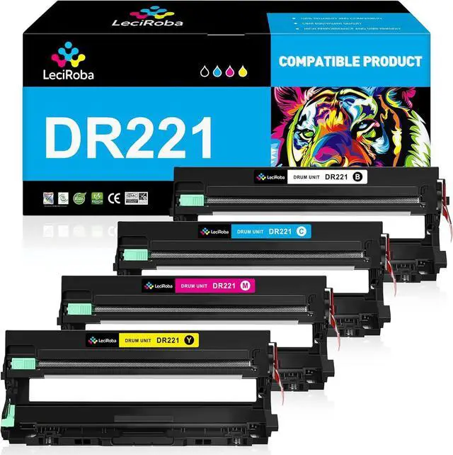 Main image of LeciRoba Drum Unit Replacement for Brother DR221CL DR-221CL for Brother MFC-9130CW MFC-9330CW HL-3170CDW HL-3180CDW HL-3140CW MFC-9340CDW DCP-9020CDN MFC-9330CDW Printer (NOT Toner Cartridge)