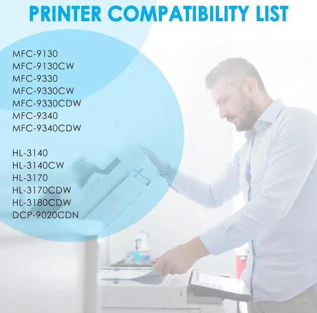 Alt view image 2 of 7 - LeciRoba Drum Unit Replacement for Brother DR221CL DR-221CL for Brother MFC-9130CW MFC-9330CW HL-3170CDW HL-3180CDW HL-3140CW MFC-9340CDW DCP-9020CDN MFC-9330CDW Printer (NOT Toner Cartridge)