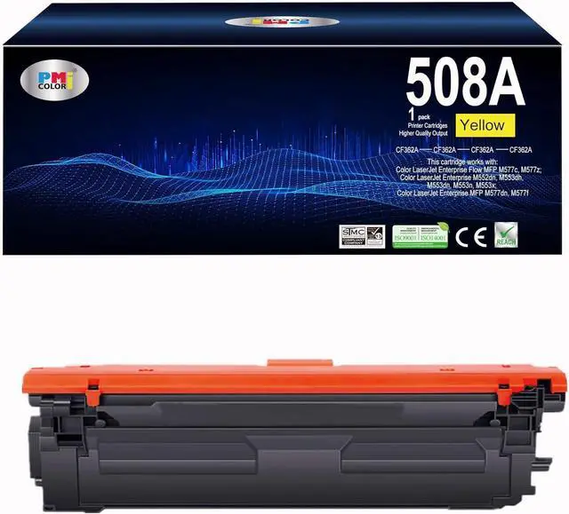 Main image of Ennovor 508A Yellow Toner Cartridge Replacement for HP 508A CF362A for Laserjet Enterprise M552, M553, Color Laserjet Enterprise MFP M577 Series Printer Ink (1 Pack)