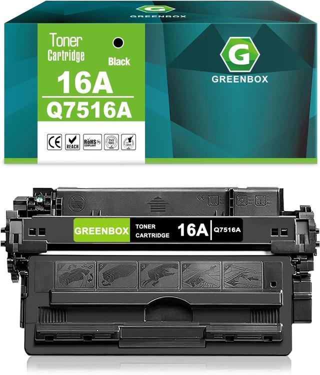 Main image of Ennovor GREENBOX Compatible 16A High Yield Toner Cartridge Replacement for HP 16A Q7516A Black Toner Cartridge for Laserjet 5200 5200n 5200tn 5200dtn 5200L 5200Lx Printer (1-Pack, 12,000 Pages)