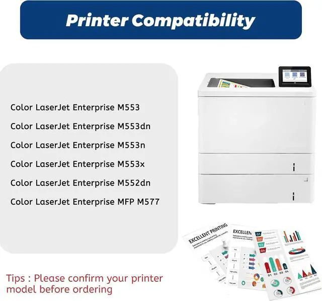 Alt view image 2 of 7 - Ennovor 508A Cyan Toner Cartridge, Replacement Compatible for HP M553 508A 508X CF361A CF361X for Color Enterprise M553dn M553n M553x MFP M577 M577z M577dn M577f M577c Printer (1-Pack)