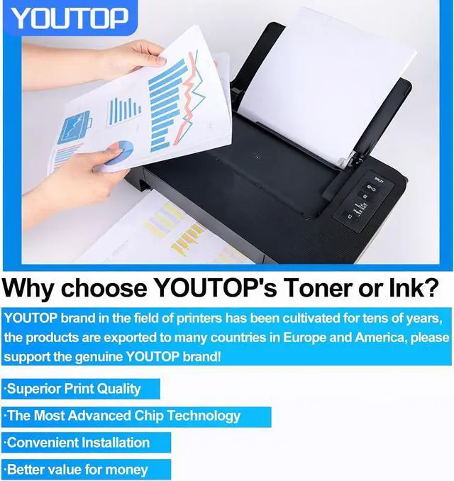 Alt view image 3 of 6 - Ennovor 7525 Black Toner Cartridge (006R01513) Replacement for Xerox WorkCentre 7525 7530 7535 7545 7556 7830 7835 7845 7840 7855 7970 Printer