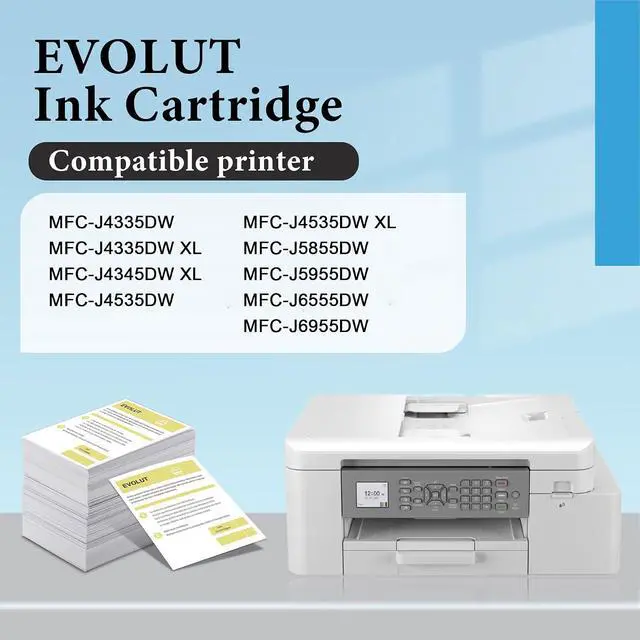 Alt view image 2 of 7 - Compatible Ink Cartridge Replacement for Brother LC406XL, Cyan, Magenta, Yellow, Black, 4 Pack