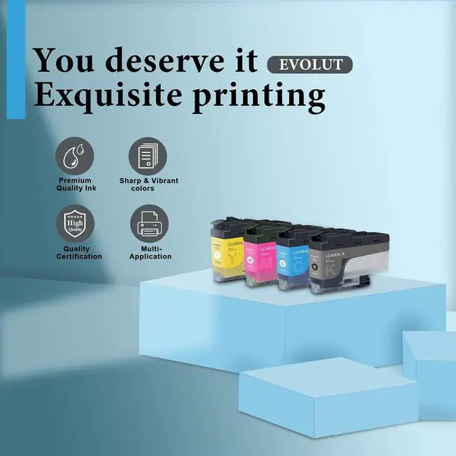 Alt view image 5 of 7 - Compatible Ink Cartridge Replacement for Brother LC406XL, Cyan, Magenta, Yellow, Black, 4 Pack